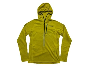 Patagonia R1 Hoody Polartec Waffle Knit Grid Fleece Half Zip Pullover M gelb - Bild 1 von 9