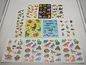 Vintage 1992 Hallmark Sticker Sheet LOT Dinotopia Dinosaurs Whales Bugs Snakes - Picture 1 of 15