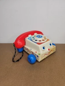 Telefono giocattolo vintage Fisher Price Chatter Pull modello 1985 anni 80 Toy Story - Foto 1 di 6