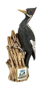 Large 750ml 12" Ski Country Decanter - Ivory Billed Woodpecker - Picture 1 of 8
