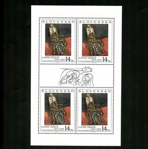 LOT 84925 MINT NH 255 SHEET ART ENDRE NEMES STAMPS FROM SLOVAKIA - Picture 1 of 1