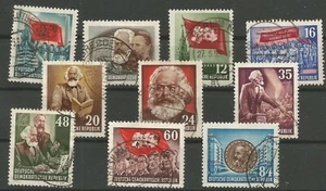 Ddr No. 344 - 353 Stamped - Picture 1 of 1