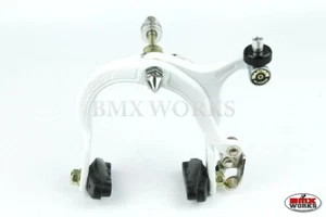 Pinza de freno delantero blanca genuina Dia-Compe MX883 - se adapta al BMX de la vieja escuela - Imagen 1 de 3