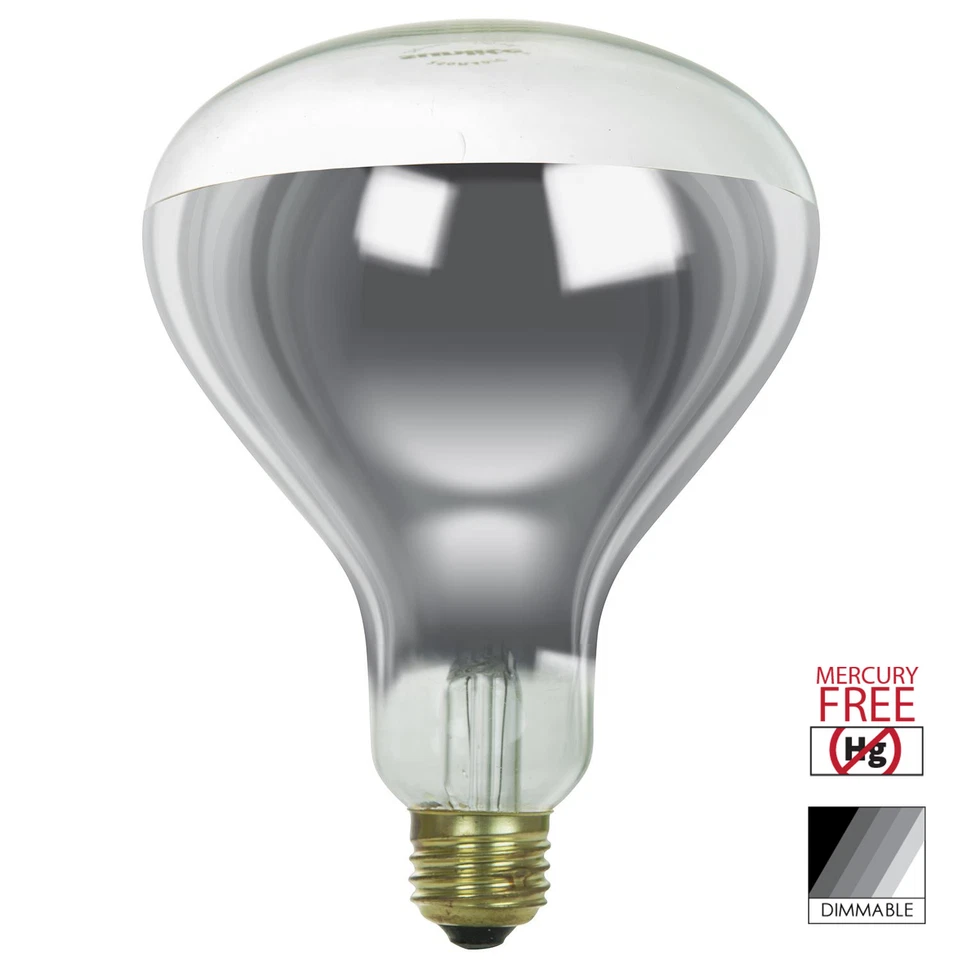 Sunlite 250W R40 Heat Lamp Bulb, Medium Base, Clear - Image 1 of 4
