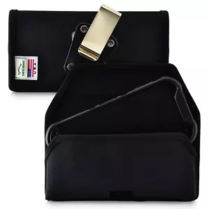 Kyocera DuraForce PRO 2 (6910 6900) Belt Case Holster Clip Black Nylon Pouch - Picture 1 of 11