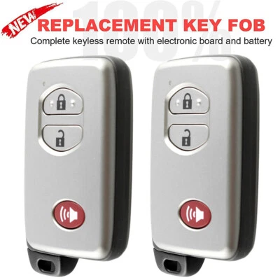 2 FOR 2010-2019 TOYOTA 4RUNNER 3 BUTTON REMOTE KEY FOB 89904-35010 HYQ14ACX - Image 1 of 4