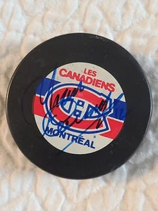 Yvan Cournoyer Montreal Canadiens Signed Hockey Puck HOF'er. No coa game used  - Picture 1 of 12