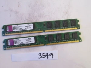 Kingston KVR800D2N6/2G 2x2Gb=4Gb PC2-6400 800Mhz DDR2 Desktop Memory RAM (3549) - Afbeelding 1 van 2