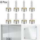 8pc Furniture Table Mirror Screws Stainless Steel Decorative Round Nails