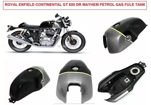 Royal Enfield "DR MAYHEM PETROL GAS FUEL TANK" For Continental GT 650 - Picture 1 of 12