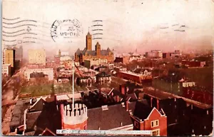 1910 Minneapolis Court House Birds Eye Minnesota Postcard E60 - Imagen 1 de 2