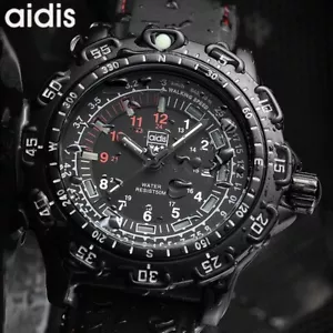 ADDIES Waterproof Military Quartz Watches Luminous Chronograph Mens Luxury Watch - Picture 1 of 7