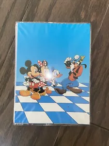 Vintage Disney Goofy Donald Mickey Minnie Small Photo Album Blue Paperback - Picture 1 of 6