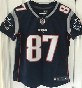 Patriots Rob Gronkowski Damen/Kind genäht Feldausrüstung blau Trikot Small - Bild 1 von 8