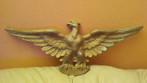 VINTAGE METAL EAGLE WALL PLAQUE - Picture 1 of 8