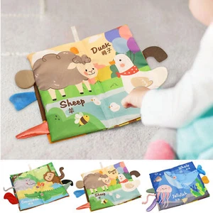Crinkle Books for Babies Crinkle Toddler Books with Farm Toy Teether and impart - Picture 1 of 12