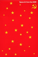 Original Vintage Poster Space Art USSR Soviet Union 1976 James Miho Russia Stars