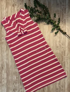 KATE SPADE Woman’s “ Tropez” Cotton Dress Pink & White Striped Sleveless Sz XS - Picture 1 of 9