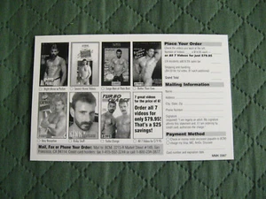 Brush Creek Media Vintage Gay Porn 1997 Promo-Karte - Surge Studios Al Parker - Bild 1 von 4