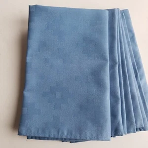 Large Lot (20) of 20" Dinner Napkins Medium Blue, Cotton Blend, Jacquard weave - Picture 1 of 4