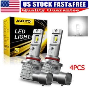 6500K Cold White Super Bright LED Bulbs Headlight 9005 Hi/Lo Beam HB3 30000LM X4 - Foto 1 di 21