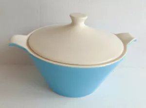 Servizio piatti verdure vintage Royal China Blue Heaven grande manico con coperchio usato in ottime condizioni - Foto 1 di 5