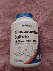 Glucosamine Sulfate 750Mg, 240 Capsules (1500Mg per Serving) Expiration 9/26 - Picture 1 of 3