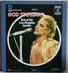 CED Videodisc - Rod Stewart Live At The Los Angeles Forum - Picture 1 of 2