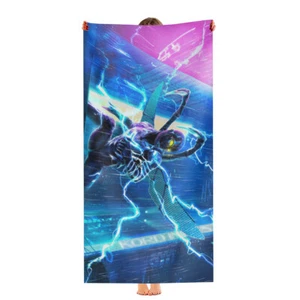 Toalla de playa Blue Beetle 30"x60" microfibra de secado rápido regalo para niñas niños - Imagen 1 de 10