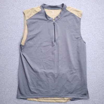 Fox Racing Vest Large Sleeveless Quarter Zip Lightweight Gray Mens - Image 1 of 4