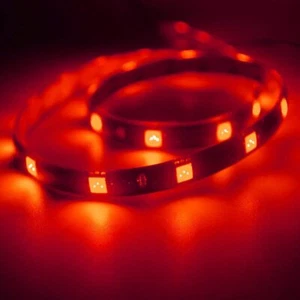 4pcs 60cm 24in Flexible LED Strip 12V Car Interior Underbody Dash Light, Red - Picture 1 of 7