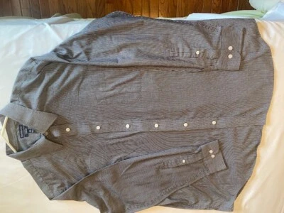 Camisa de vestir clásica de algodón y poliéster a rayas Croft & Barrow para hombre 18,5-34/35 Foto 1 de 4