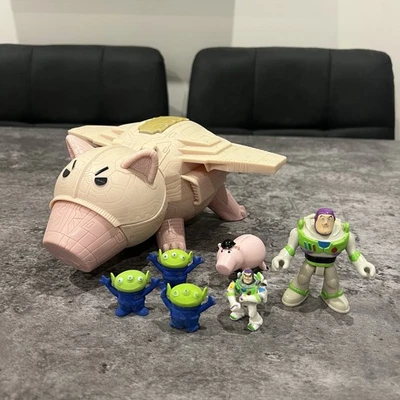 Toy Story Evil Dr Pork Chop Spaceship Hamm Buzz Mattel HTF - Image 1 of 4