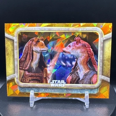 2024 Topps Chrome Sapphire Star Wars Phantom Menace #18 An Unwelcome Return /25 - Image 1 of 4