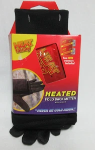Heated Fold Back Mittens with Pocket for Hand Warmer and Liner Woman's New Gift - Picture 1 of 8