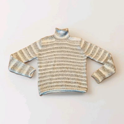 Suéter Columbia Mujer Grande Beige Tostado Lana Grueso Tejido De Colección Foto 1 de 4