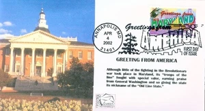 Toms Cachets 3580 Greetings from America Maryland Capitol Building Annapolis - Picture 1 of 1