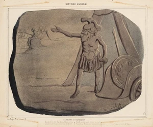 H. DAUMIER (1808-1879), "La Colere d Agamenón" versión militar Pacifista, 1842 - Imagen 1 de 5