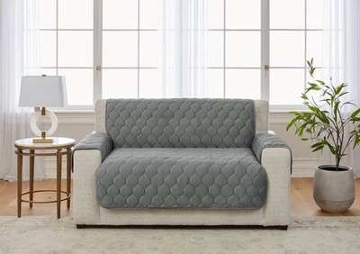 Surefit Miracle Mink Waterproof Furniture Couch Cover 2 Seater Tan H44512 - Image 1 of 4