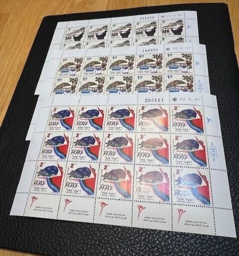 Israel Scott #1315-17 1997 Music and Dance Festivals Complete Sheets MNH!! - Image 1 of 1