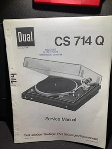Dual CS 714 Q Plattenspieler Service Manual Schallplattenwechsler Pioneer Thorens Kenwood - Bild 1 von 3