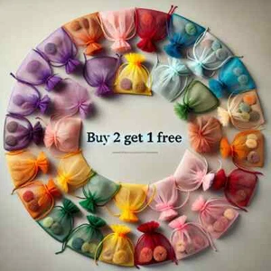 13X18cm Luxus Organza Geschenktüten Hochzeit Party Gefälligkeit Schmuck Verpackungstaschen - Bild 1 von 15