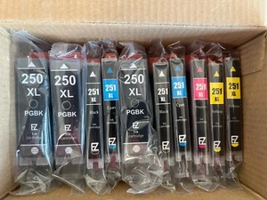 E-z Ink TM Compatible Cartridge Replacement for 250XL / 251XL (10 Pieces) --New! - Afbeelding 1 van 8