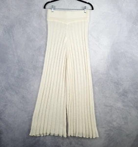 Rus Nakiri Pants Women Medium Wide Leg Alpaca Ribbed Knit Portugal Rus the Brand - Picture 1 of 23