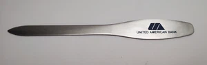 Vintage Zippo Stainless Steel Letter Opener Bank America 10th Anniversary - Picture 1 of 3