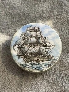 JANICE AINSWORTH HANDBEMALTE SILBER EMAILLE BOX MIT GALEONEN DESIGN 64,3 G 3POSTUK - Bild 1 von 16