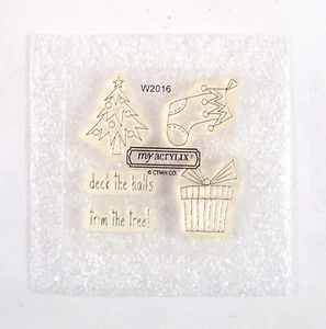Close to My Heart CTMH Petite Perks Deck the Halls W2016 Stamp Set #13b - Picture 1 of 2