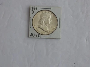 1961 D Franklin Silber 1/2 Dollar - Bild 1 von 2