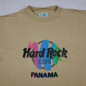 Vintage Hard Rock Cafe Panama T-shirt Restaurant Casino Bar Single Stitch Size L - Picture 1 of 7