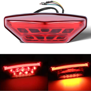 Motorcycle LED Tail Light Reat Brake Stop Indicator Running Lamp Universal ATV - Picture 1 of 10